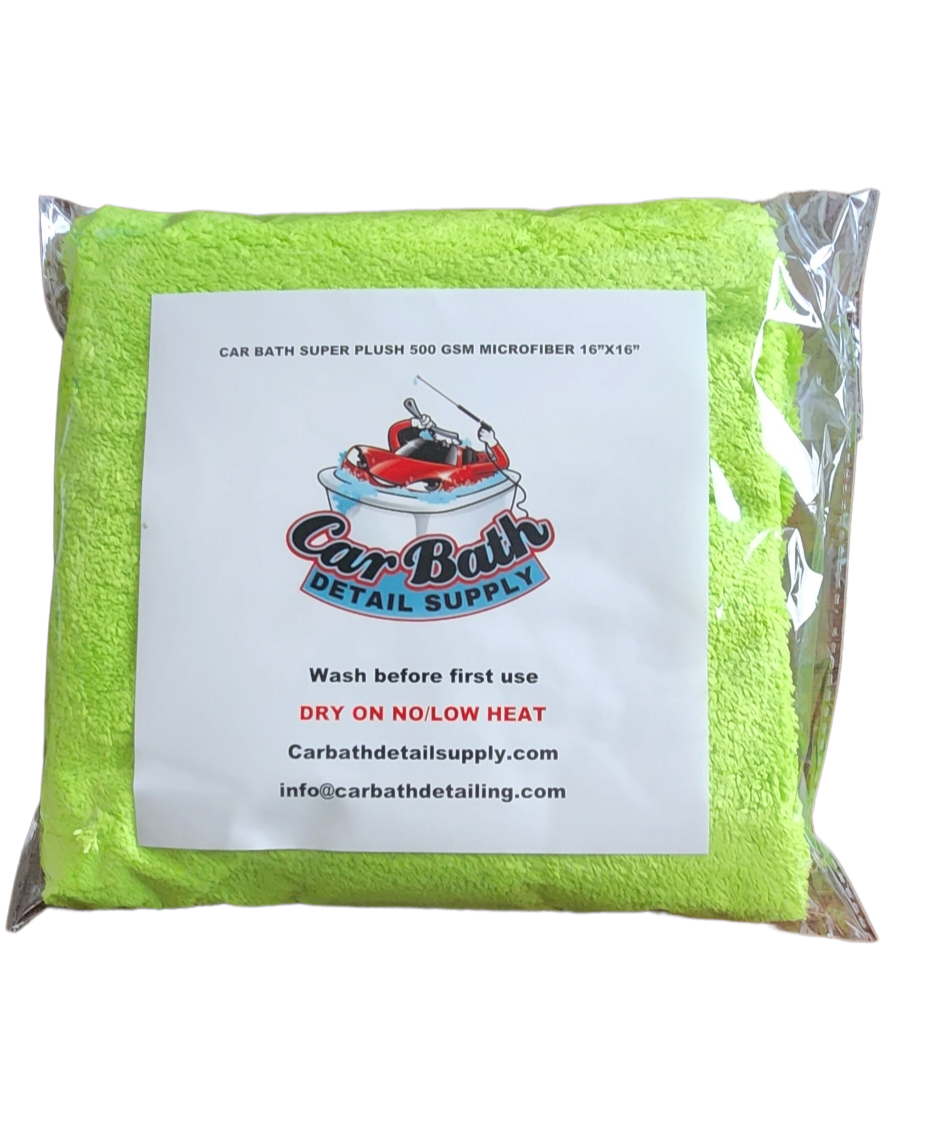 16"X16" Edgeless Korean plush 500 GSM auto detailing towels. 1-pack