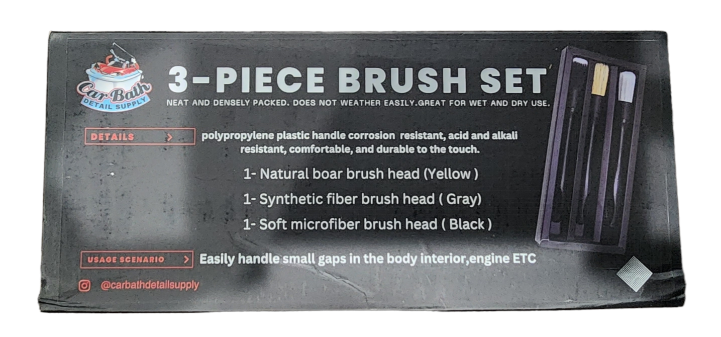 SCA Detailers Brush 3 Piece