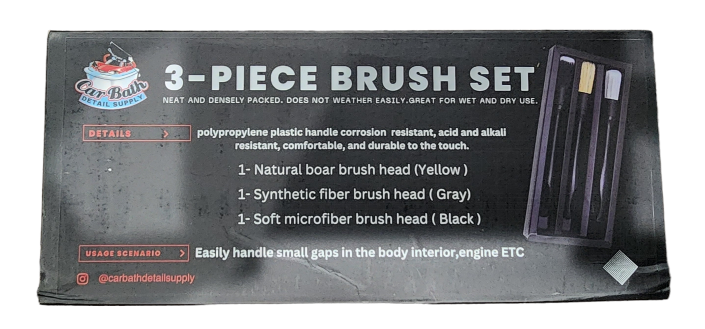 3 - PIECE BRUSH SET